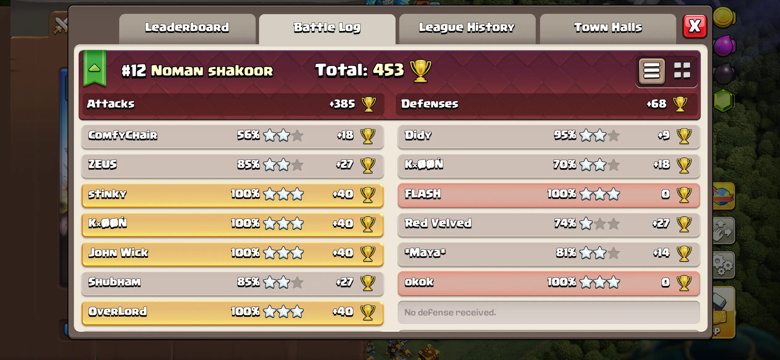 Battle Log 1