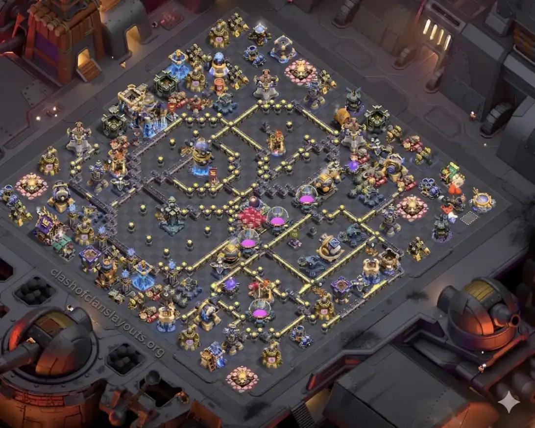TH18 War/Legend Base – Offset Town Hall Anti‑2 Star Split Core
