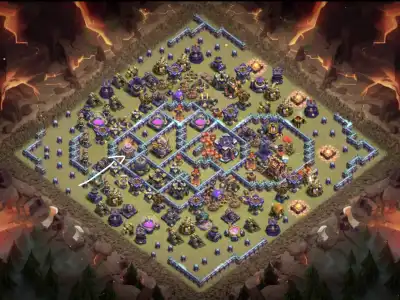 Layout TH15 War Badr Anti 3 Star Base for Clash of Clans