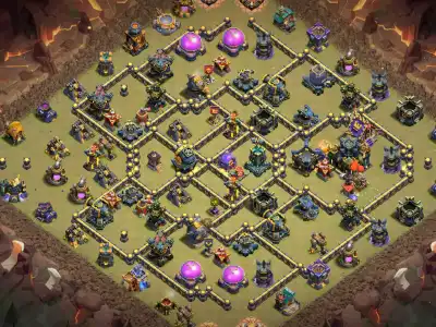 Layout TH17 War Base Layout Anti 2 Star for Clash of Clans