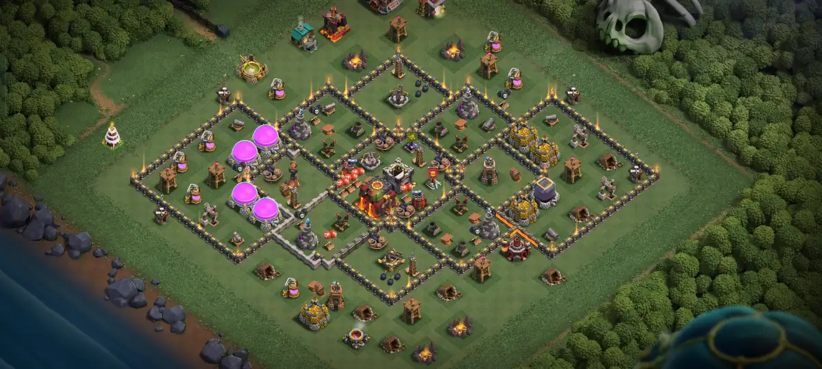 TH10 War Base Anti Air Layout for Legend League
