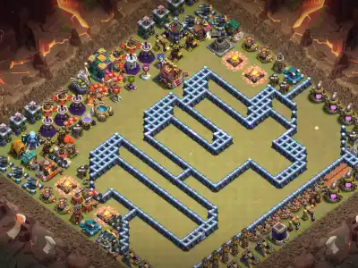 Layout TH14 Troll Base Layout Funny "69" Design with Copy Link
