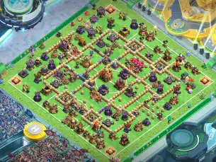 TH16 Anti 2 Star Anti Electro Dragon COC Base Layout New