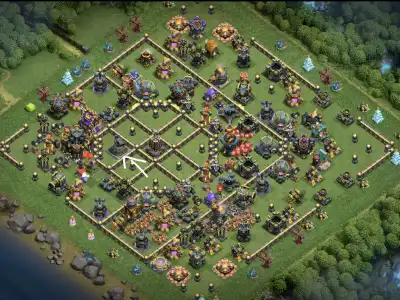Layout TH17 War Base Anti 3 Star for Clash of Clans Copy Link