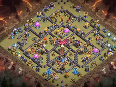 Layout TH18 War Base Anti 2 Star for Legend League and CWL
