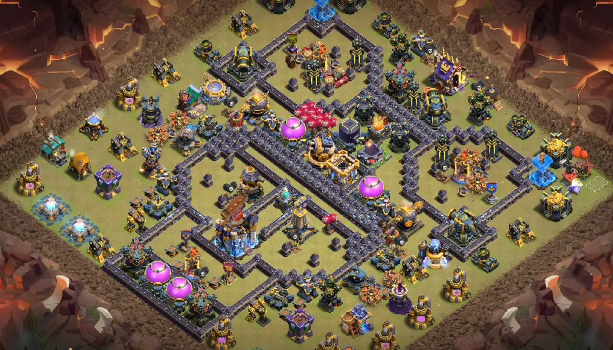 TH18 War Anti 2 Star COC Base Layout with Copy Link