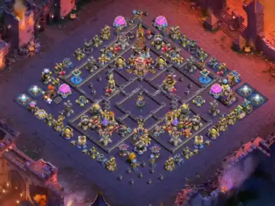 Layout TH18 Anti Everything War Base for Clash of Clans