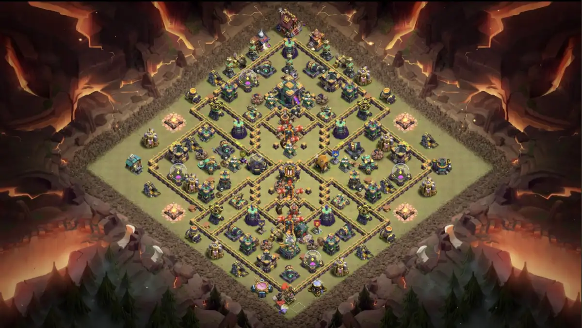 TH14 War Base for CoC Anti 3 Star Copy Link