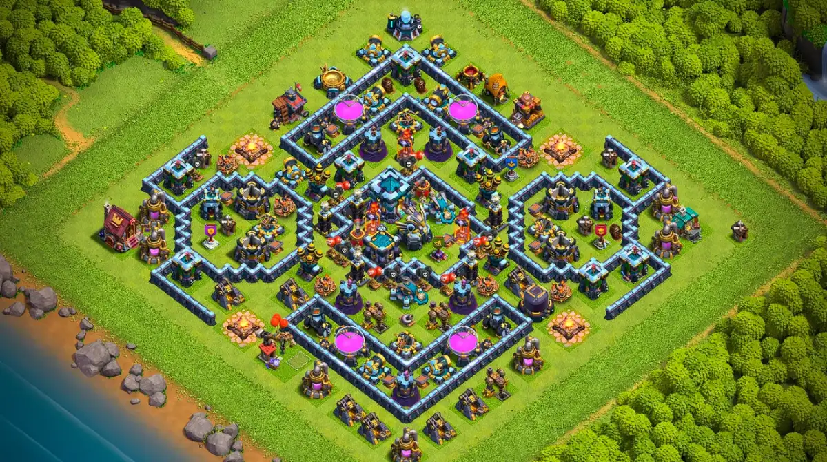 TH13 Legend League Base for Clash of Clans Copy Link