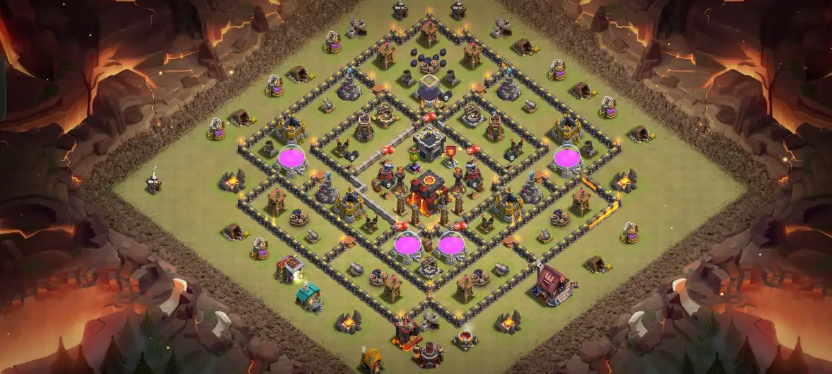 TH10 War Base Anti Air Layout for Legend League