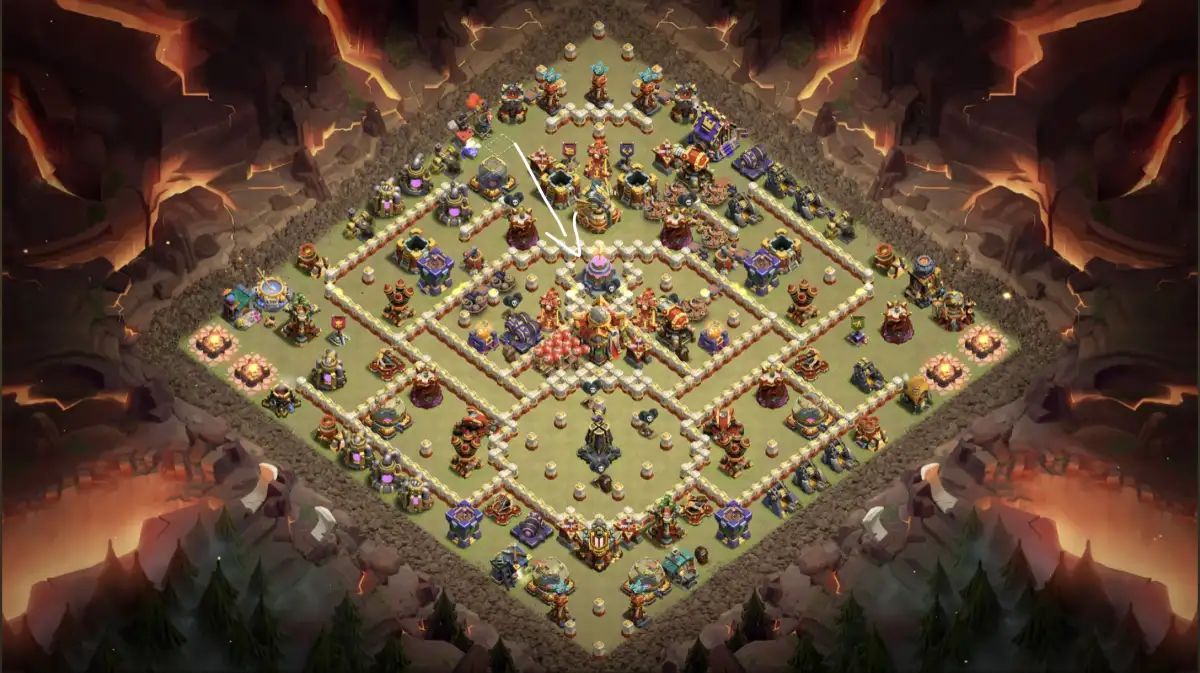 TH16 War Base Anti 3 Star for Clash of Clans Copy Link