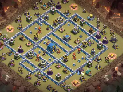 Layout TH12 War Badr Anti 2 Star Base for Clash of Clans