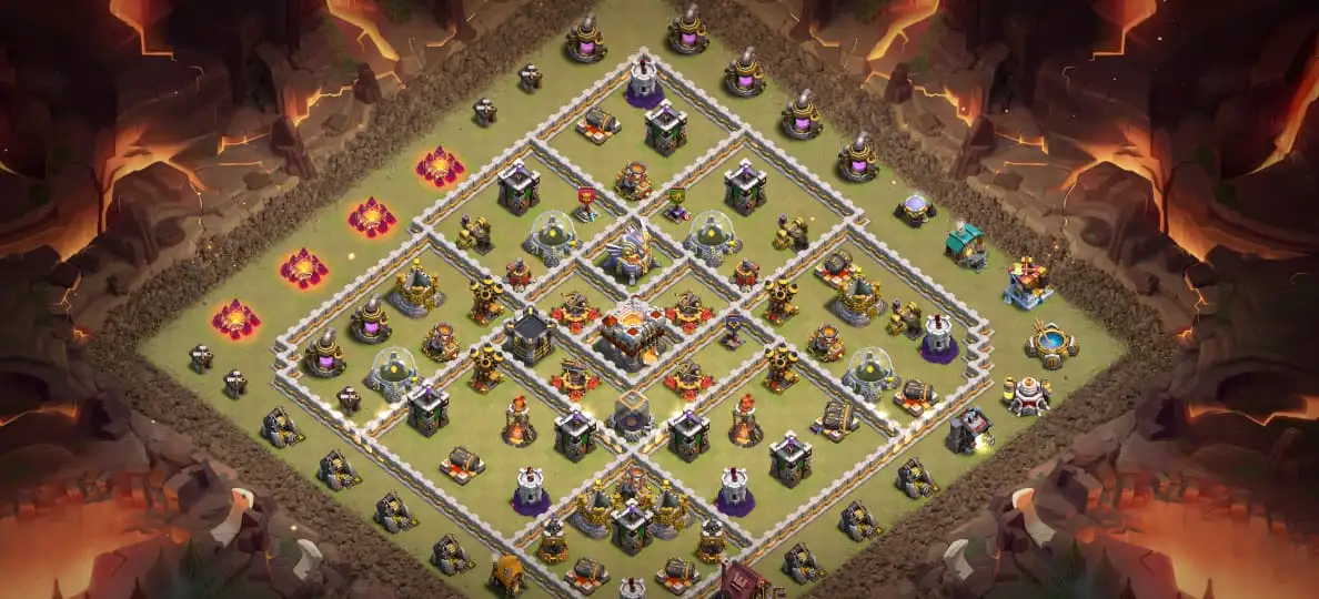 TH11 War Base for Clash of Clans with Copy Link