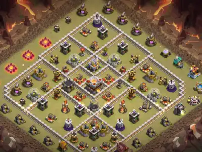 Layout TH11 War Base for Clash of Clans with Copy Link