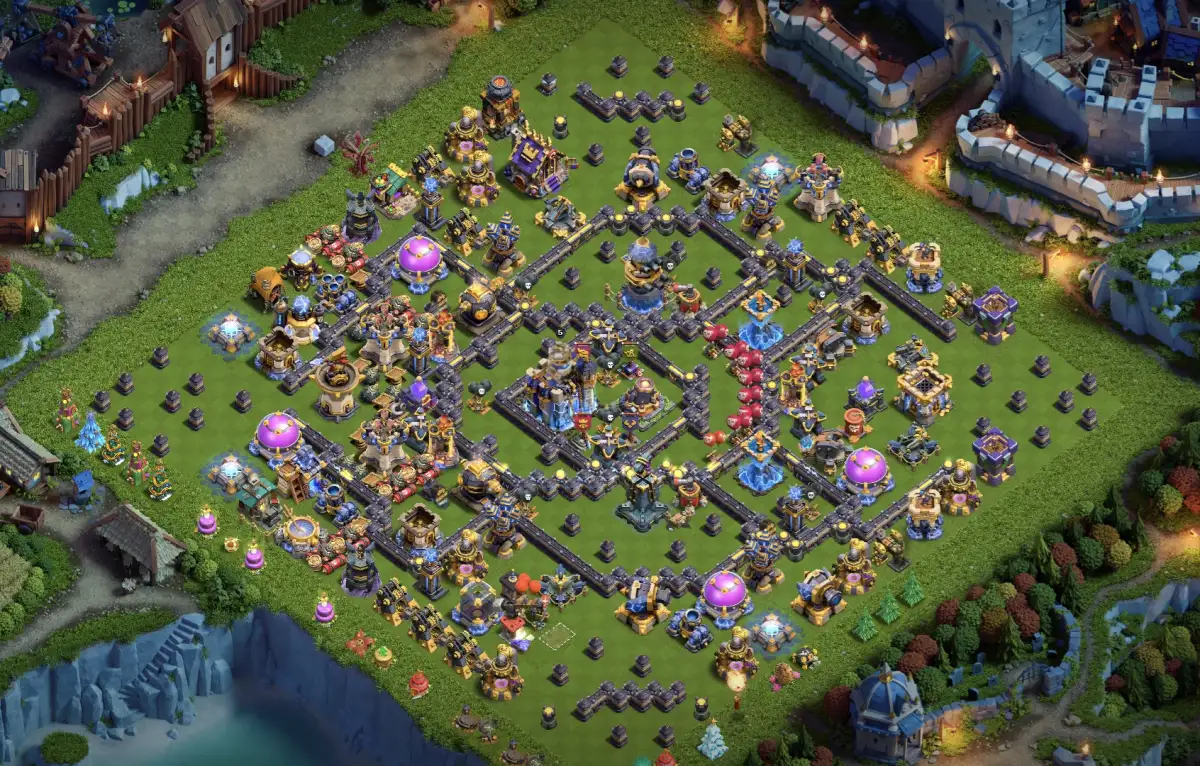 Pro TH18 Legend League Base with strong defense