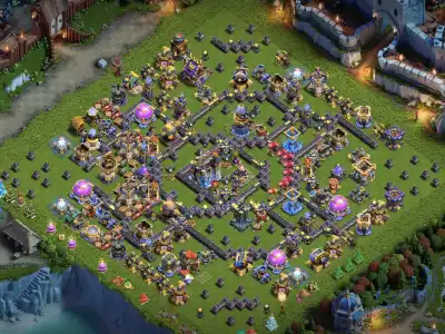 Layout Pro TH18 Legend League Base with strong defense