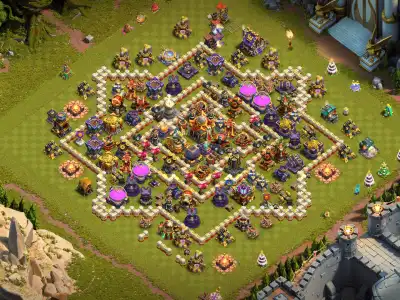 Layout TH16 Anti 2 Star Base for Clash of Clans vs Electro Dragons
