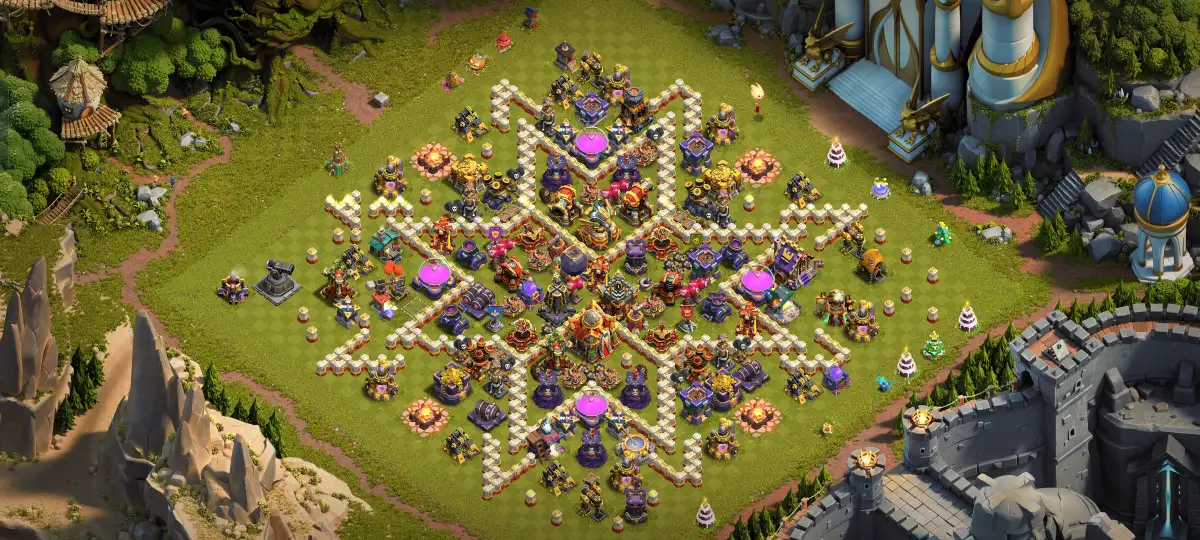 TH16 Anti 3 Star War Base Layout for Clash of Clans