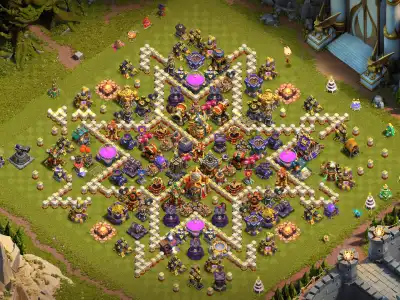 Layout TH16 Anti 3 Star War Base Layout for Clash of Clans