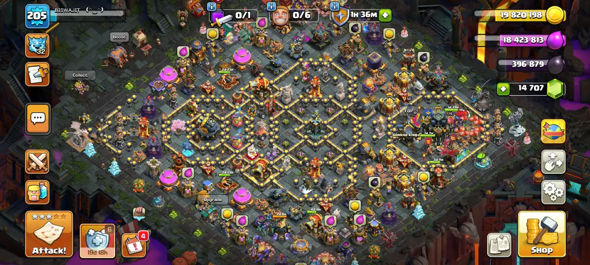 Pro TH17 Anti 2 Star War Base for Legend League Hybrid