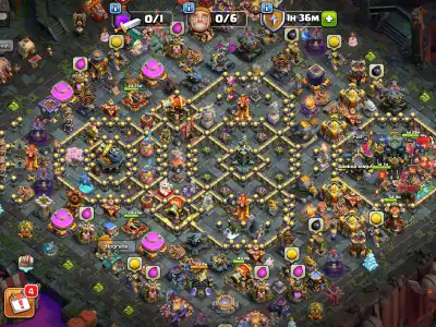 Layout Pro TH17 Anti 2 Star War Base for Legend League Hybrid