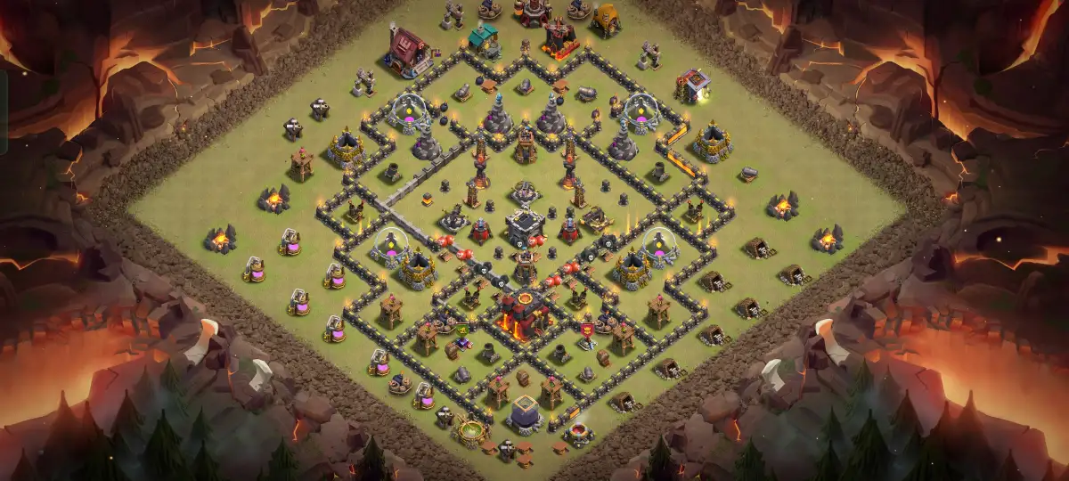 TH10 Anti 3 Star Hybrid Base for Clash of Clans War