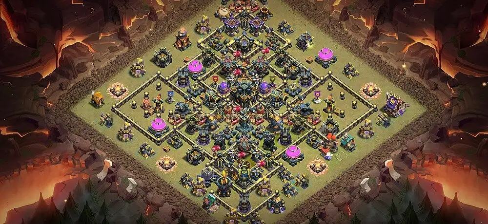 Layout Pro TH17 War COC Layout | Anti | E-Dragon new 2026 village