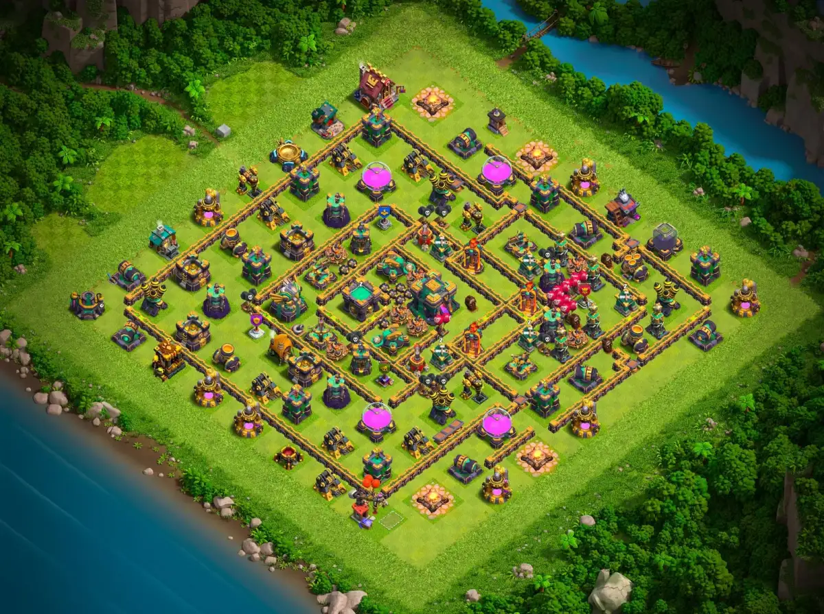TH14 Legend League Base Layout Anti Everything Copy Link