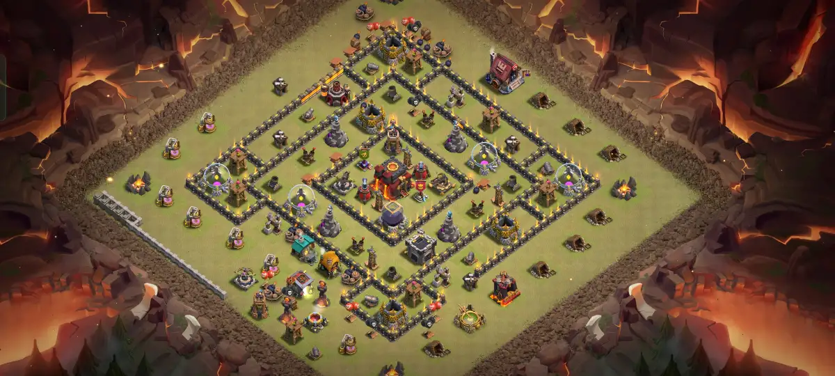 TH10 War Base Anti 3 Star | Anti Dragon Copy Layout