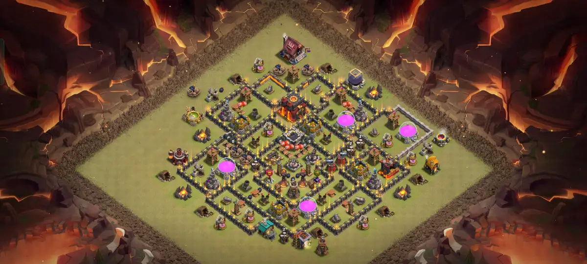 TH10 War Base Anti 2 Stars vs Dragon Attacks Copy Link