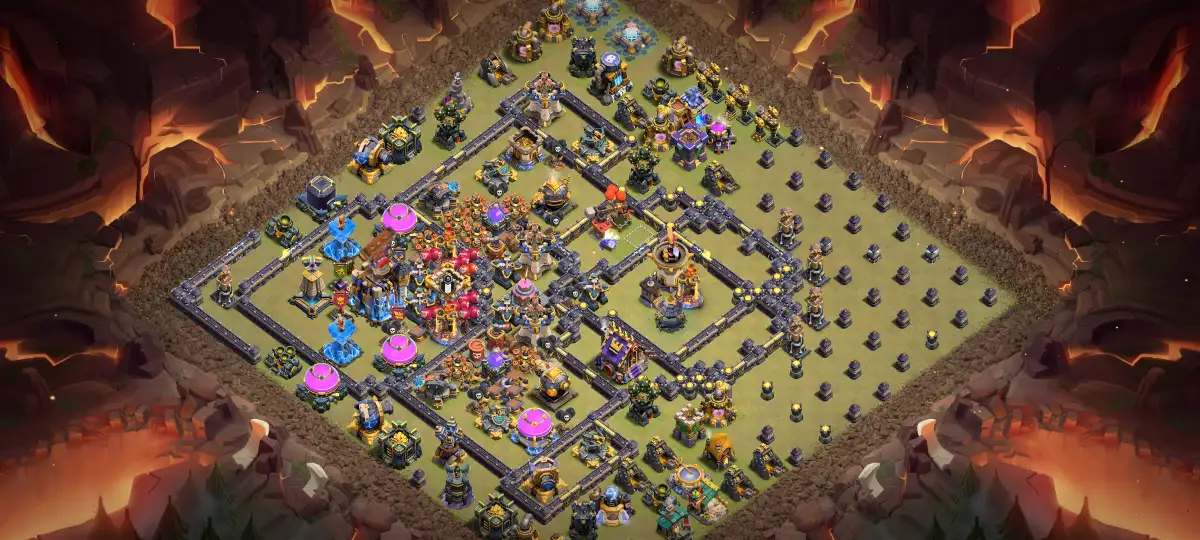 TH18 Anti 2 Stars Legend League Layout with Offset Town Hall