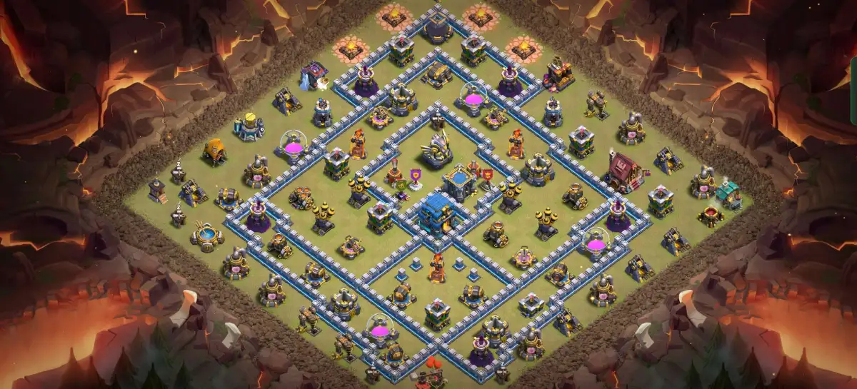 TH12 War Badr Anti 3 Star Base for Clash of Clans