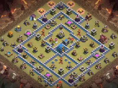 Layout TH12 War Badr Anti 3 Star Base for Clash of Clans