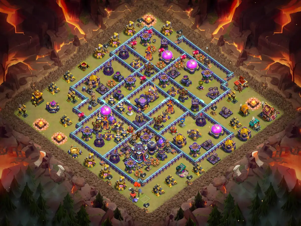 TH15 War Base Anti 3 Star Layout for Clash of Clans