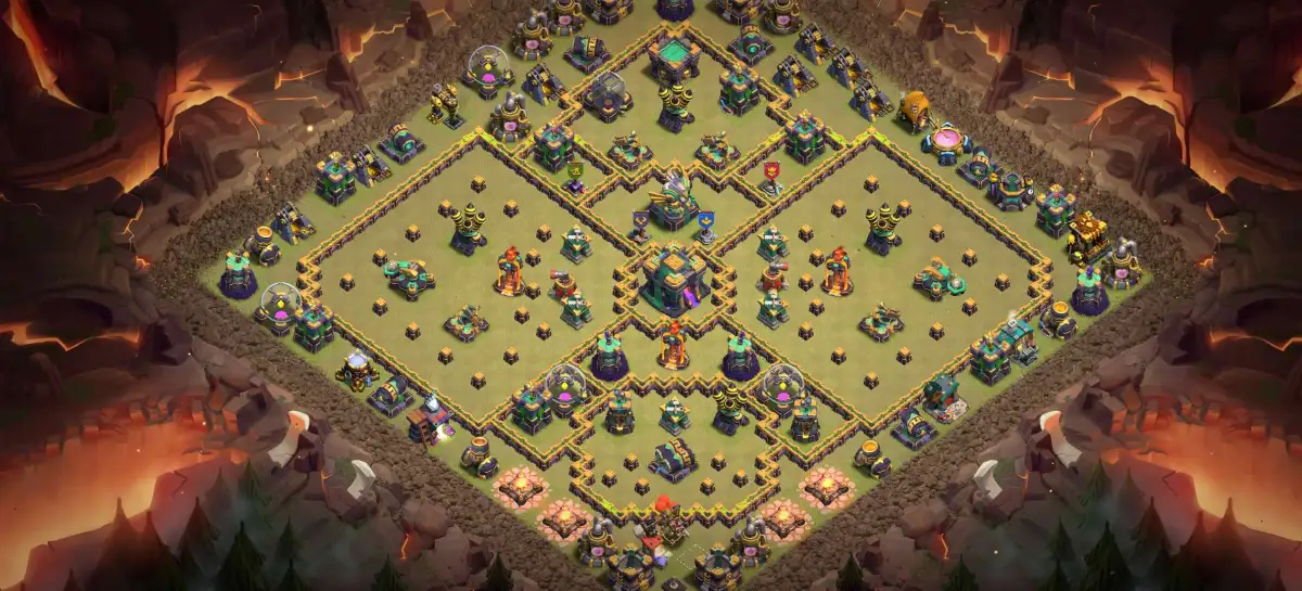 TH14 War Base Copy Link for Clash of Clans Defense