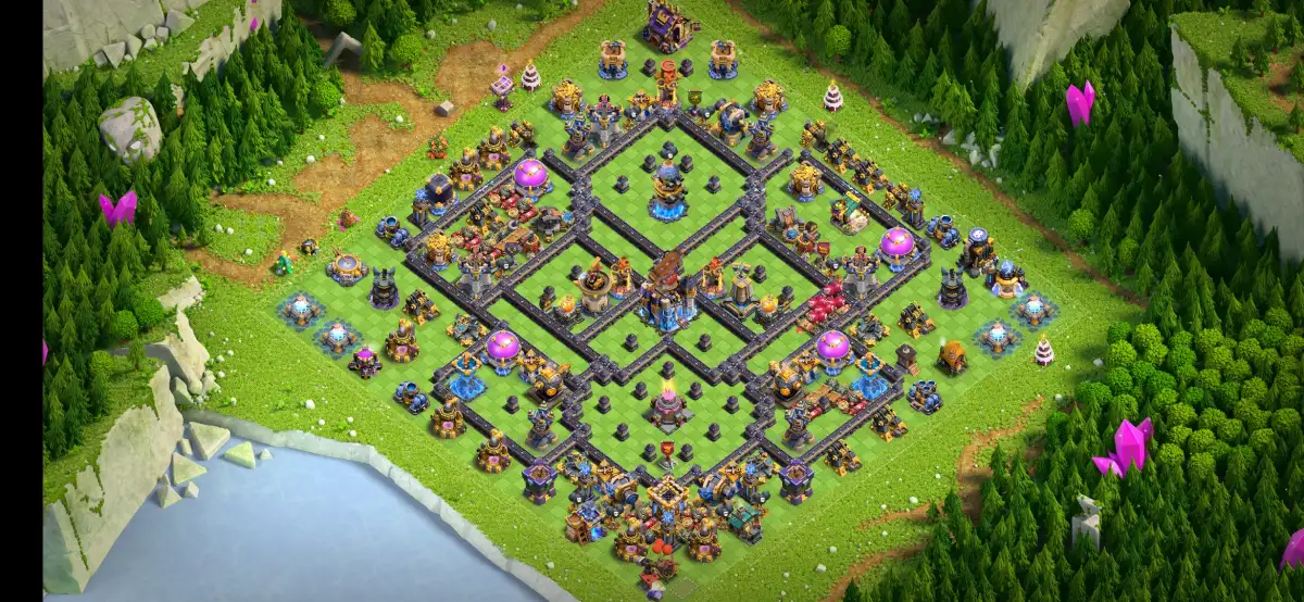 TH18 War Base Link Anti 2 Star Ring Style Layout
