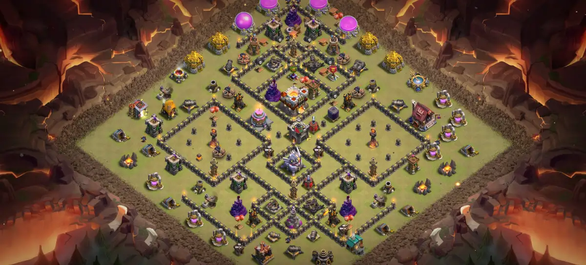 TH11 War Base Copy Link | Anti 2 Star Ring Style Layout