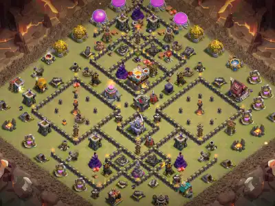 Layout TH11 War Base Copy Link | Anti 2 Star Ring Style Layout