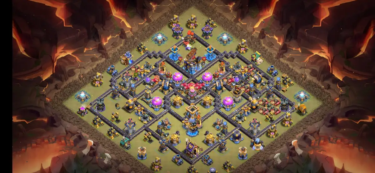 TH18 War Base Anti 2 Star Ring Layout for Legend League