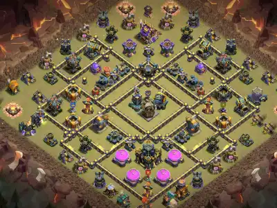 Layout TH17 War Base Layout Anti 2 Star for Clash of Clans