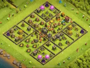 Smartest TH9 Defense Coc Layout | Anti Everything Babylon City 