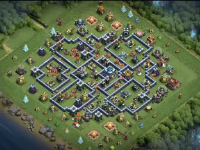 Layout TH13 War Badr Anti 3 Star Base for Clash of Clans