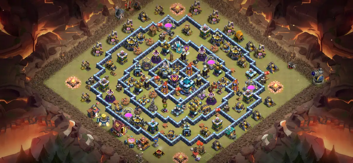 TH13 War Layout Anti 2 Star CWL Legend League with Copy Link