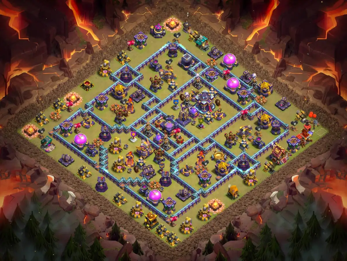 TH15 War Base Anti 3 Star Layout for Clash of Clans