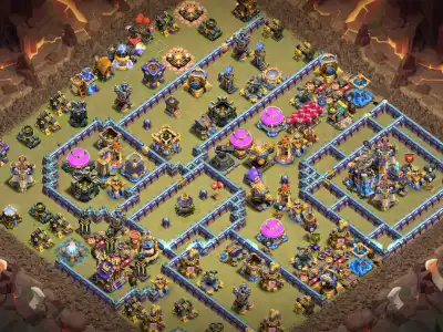 Layout TH18 War Base Copy Link | Anti 2 Star Ring Style Layout