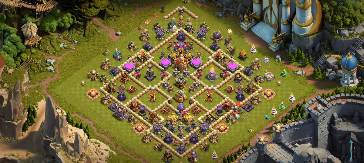 TH16 Anti 3 Star War Base for Clash of Clans Copy Link