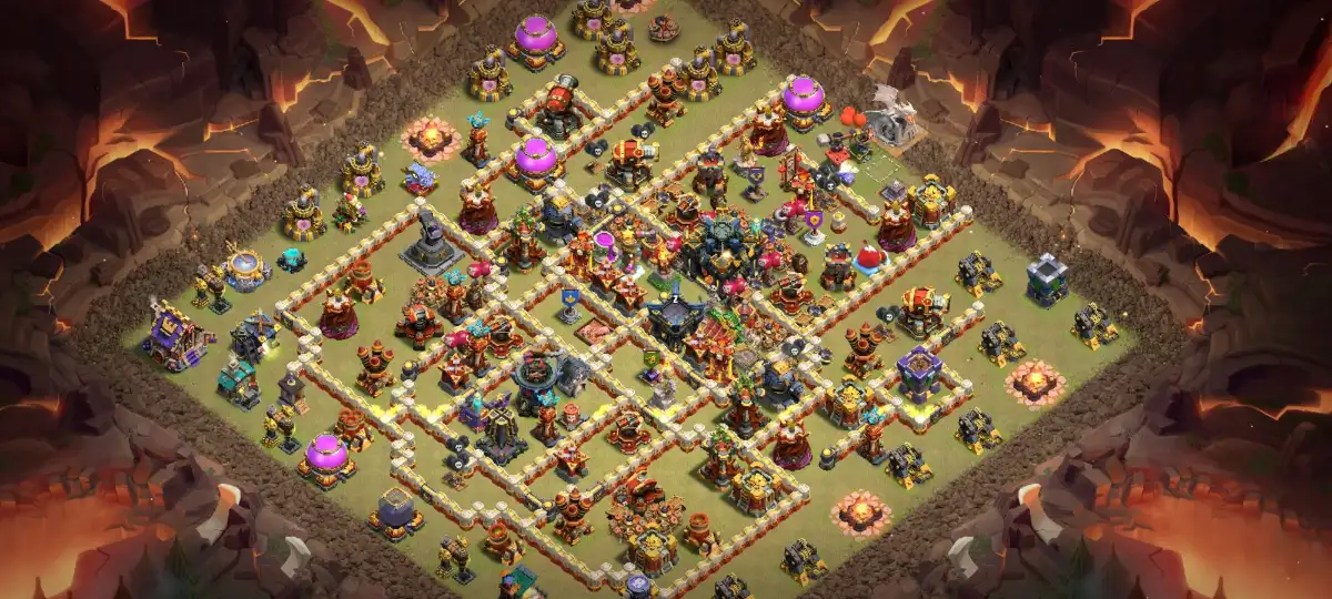 TH17 War Base Anti 3 Star for Clash of Clans Copy Link