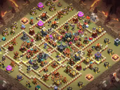Layout TH17 War Base Anti 3 Star for Clash of Clans Copy Link