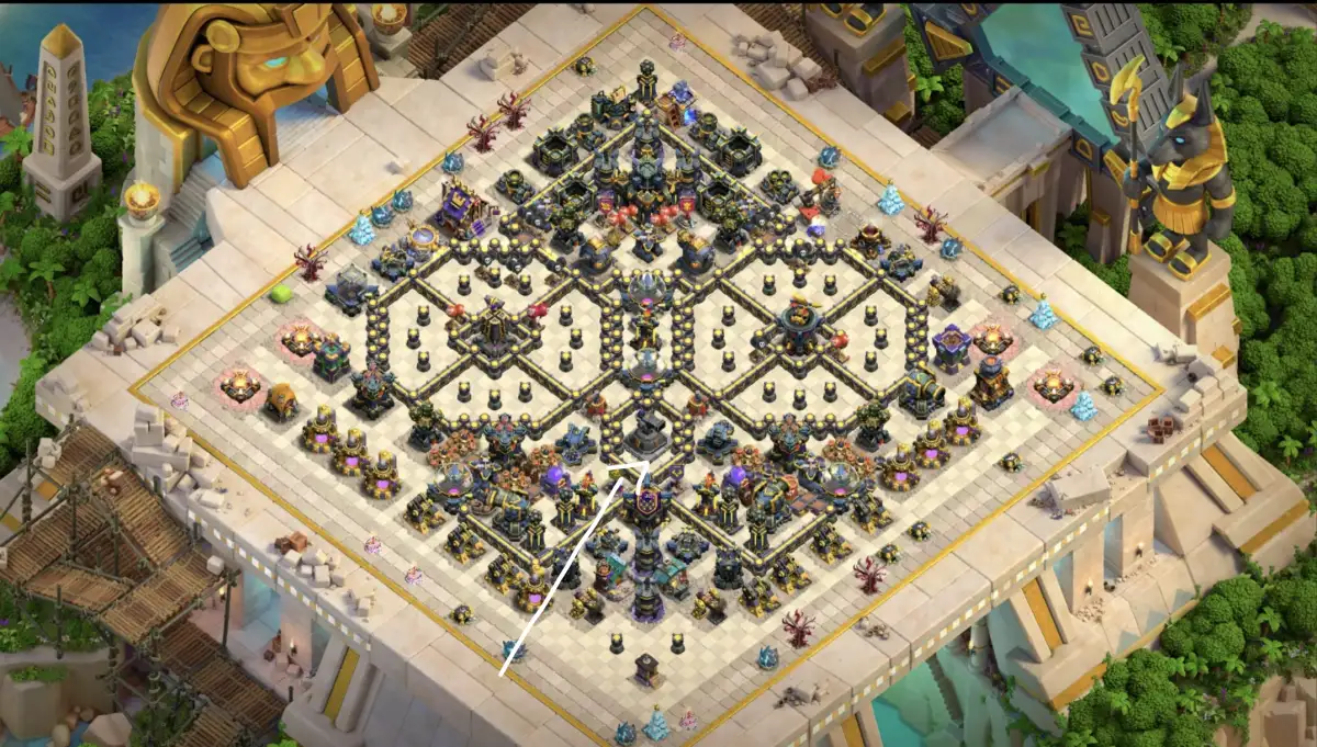 TH17 Diamond War Base Anti 3 Star for Clash of Clans