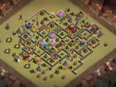 Layout TH10 War Base Anti Air Layout for Legend League Copy Link